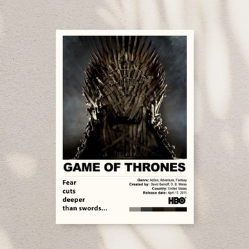 Plakat Gra o tron | Game of Thrones | A3