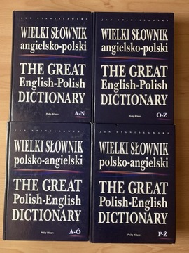 Słownik polsko-angielski 4 tomy