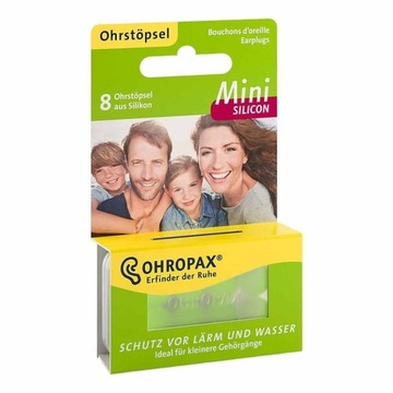 Ohropax mini Stoppery silikonowe (8 szt.)