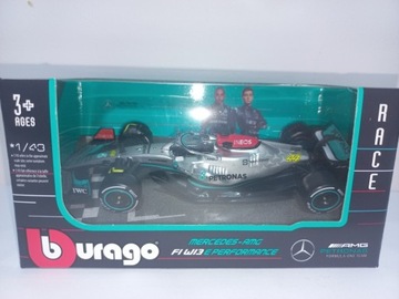 Bburago Mercedes AMG F1 2022 Lewis Hamilton, 1:43