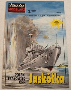 MAŁY MODELARZ 3/2000 POLSKI TRAŁOWIEC ORP JASKÓŁKA