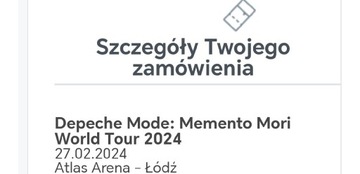 Bilet na koncert Depeche Mode 27.02.2024 Łódź