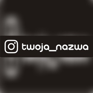 Pakotuning Naklejka Instagram profil 8 wzorów
