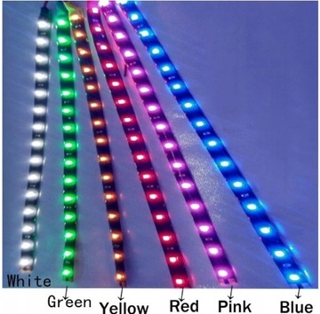 Taśma LED różne kolory i dług do auta dowyboru
