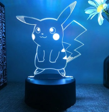 Lampka 3D Pikachu 