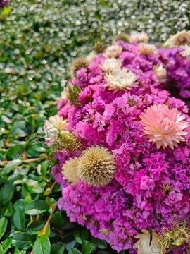 Wianek z suszonych kwiatów ⌀32 cm (A2)