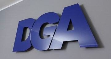 Literki napisy logo 2d na dystansie DGA Reklama 