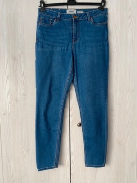 Niebieskie jeansy super skinny India New Look 40