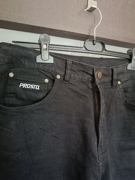 Spodnie Męskie Prosto Jeans Baggy Czarne W30L30