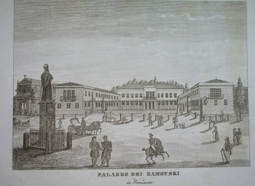 1831 ORYGINAŁ WARSZAWA Mazowsze PAŁAC ZAMOYSKICH