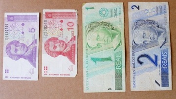 banknoty chorwackie i brazylijskie - dla dzieci