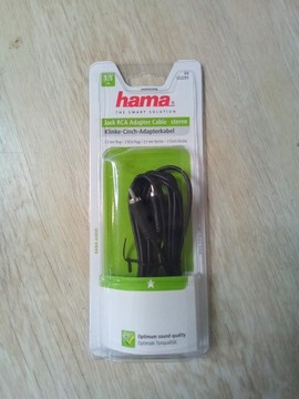 Kabel Hama Jack 3.5mm - RCA (Cinch) x2 1.5m czarny