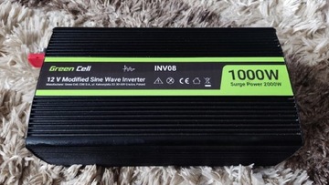 Przetwornica green 12V 230V 1000/2000W