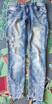 Jeansy dżinsy damskie długie 38 Diverse 90cm