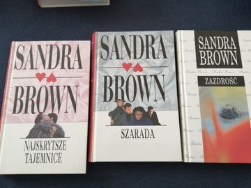 Sandra Brown 3 książki Szarada zazdrość najskrytsz