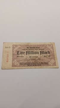 1 Milion Marek 1923 rok Niemcy