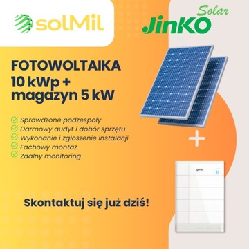 fotowoltaika | 10 kW + magazyn 5 kW | kompleksowo