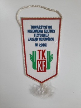 Proporczyk Zarząd Wojewódzki TKKF Łódź mały (PRL)