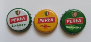 Browar Lublin - zestaw 3 kapsli z piwa Perła