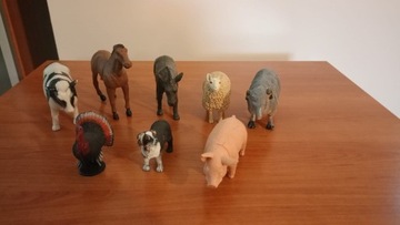 figurki zwierząt gospodarskich wiejskich farma 