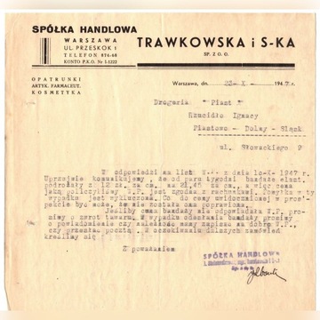 TRAWKOWSKA O S-KA Warszawa ul.Przeskok 1.