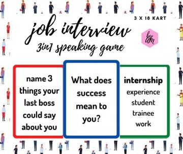 job interview 3in1 speaking game rozmowa o pracę