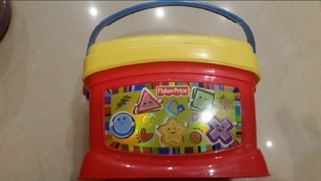 Fisher Price sorter wiaderko klocki malucha