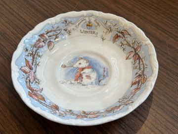 ROYAL DOULTON BRAMLEY HEDGE Spodek WINTER zima