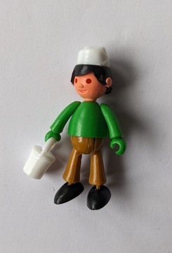 Figurka zabawka PRL Boluś malarz zielony vintage