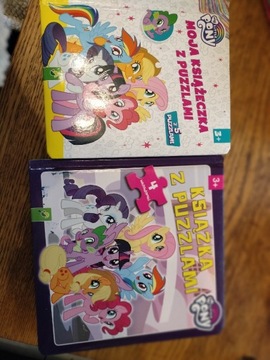 Dwie książeczki z puzzlami my little pony 