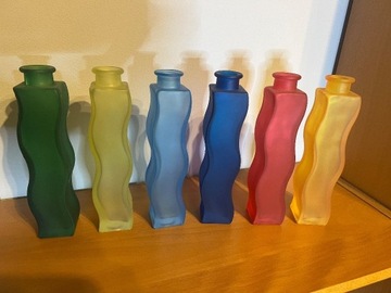 szklany wazon IKEA Skämt 6 sztuk
