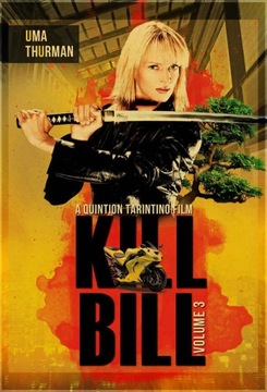 PIĘKNY plakat filmowy vintage KILL BILL