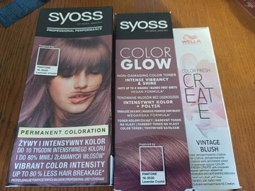 FARBY I TONER SYOSS WELLA, LAVENDER, VINTAGE BLUSH