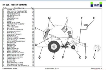 Katalog części PRASA DEUTZ FAHR MP 225