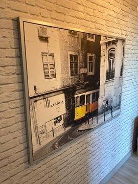 Plakat ścienny uliczka Lizbony w ramce 140x100 cm