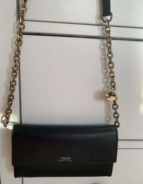 RALPH LAUREN portfel POLO torebka crossbody prezent skórzana