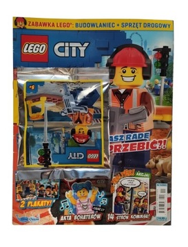 Magazyn Czasopismo LEGO City- 11/2021 - Budowlaniec + sprzęt drogowy