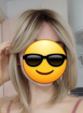 Peruka włosy jak naturalne naturalny blond ombre s