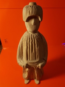 Rzeźba drewniana - może Chińczyk, może mnich? :)