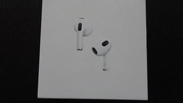 Apple AirPods 3 generacja MME73ZM/A zaplombowane