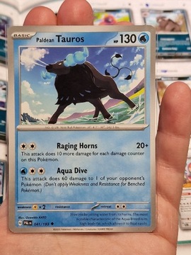 Karta pokemon Paldean Tauros (PAL 041)