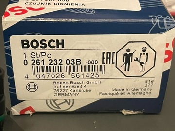 Czujnik Ciśnienia w Kolektorze Bosch 026123203B