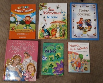 Zestaw 6 książka dla dzieci puzzle wiersze