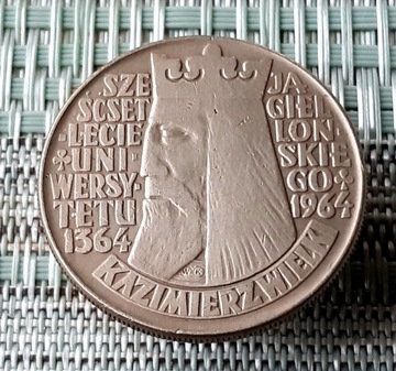 10 złotych  Kazimierz Wielki, 1964 r. 