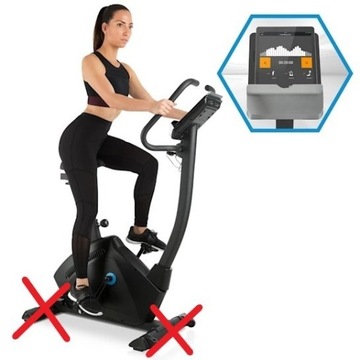 Rower treningowy cardio trenażer bluetooth 15kg