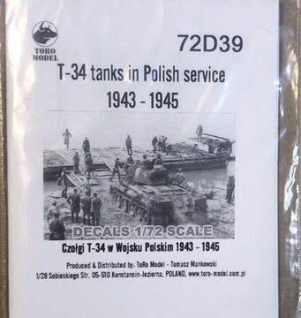 1:72 Toro Model T-34 in Polish