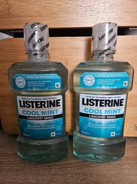 Listerine cool mint łagodny smak 2 sztuki 500 ml.