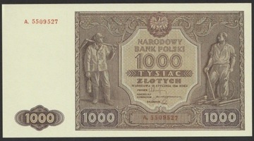 POLSKA 1000 ZŁOTYCH 1946