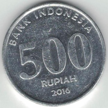 Indonezja 500 rupii 2016 27,2 mm nr 1