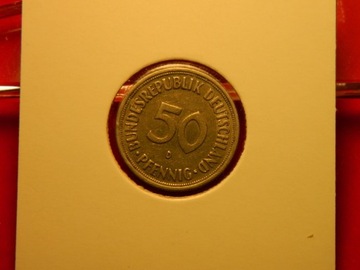 KD Niemcy 50 fenigów pfennig 1966 D